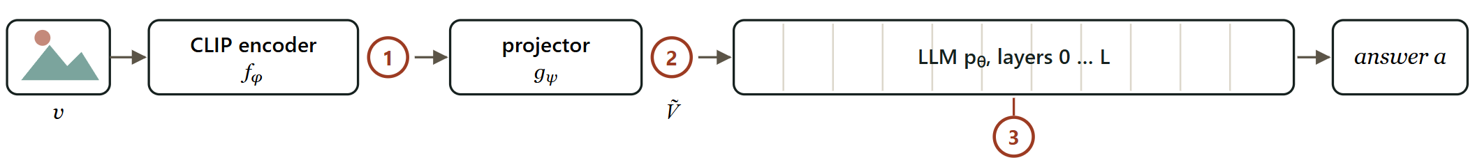 The canonical MLLM paradigm.